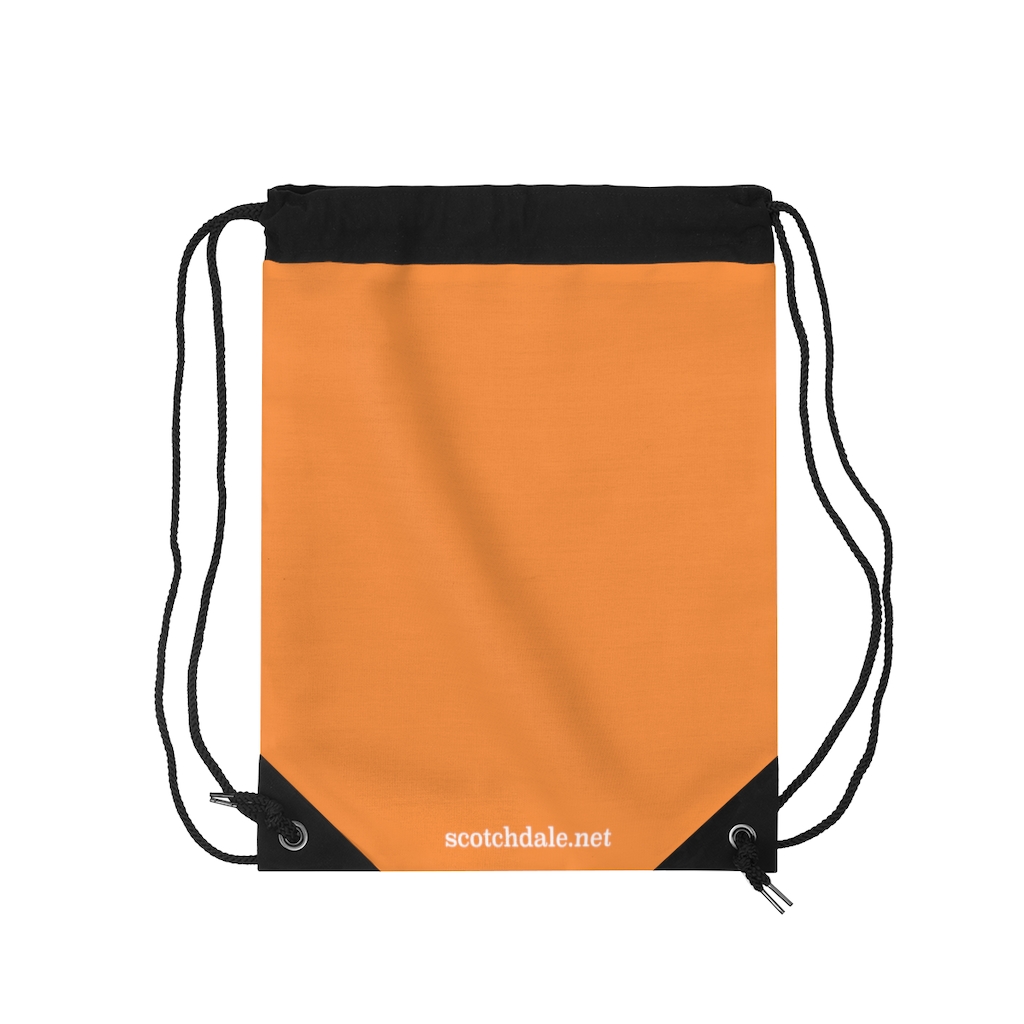 orange scrunch bag