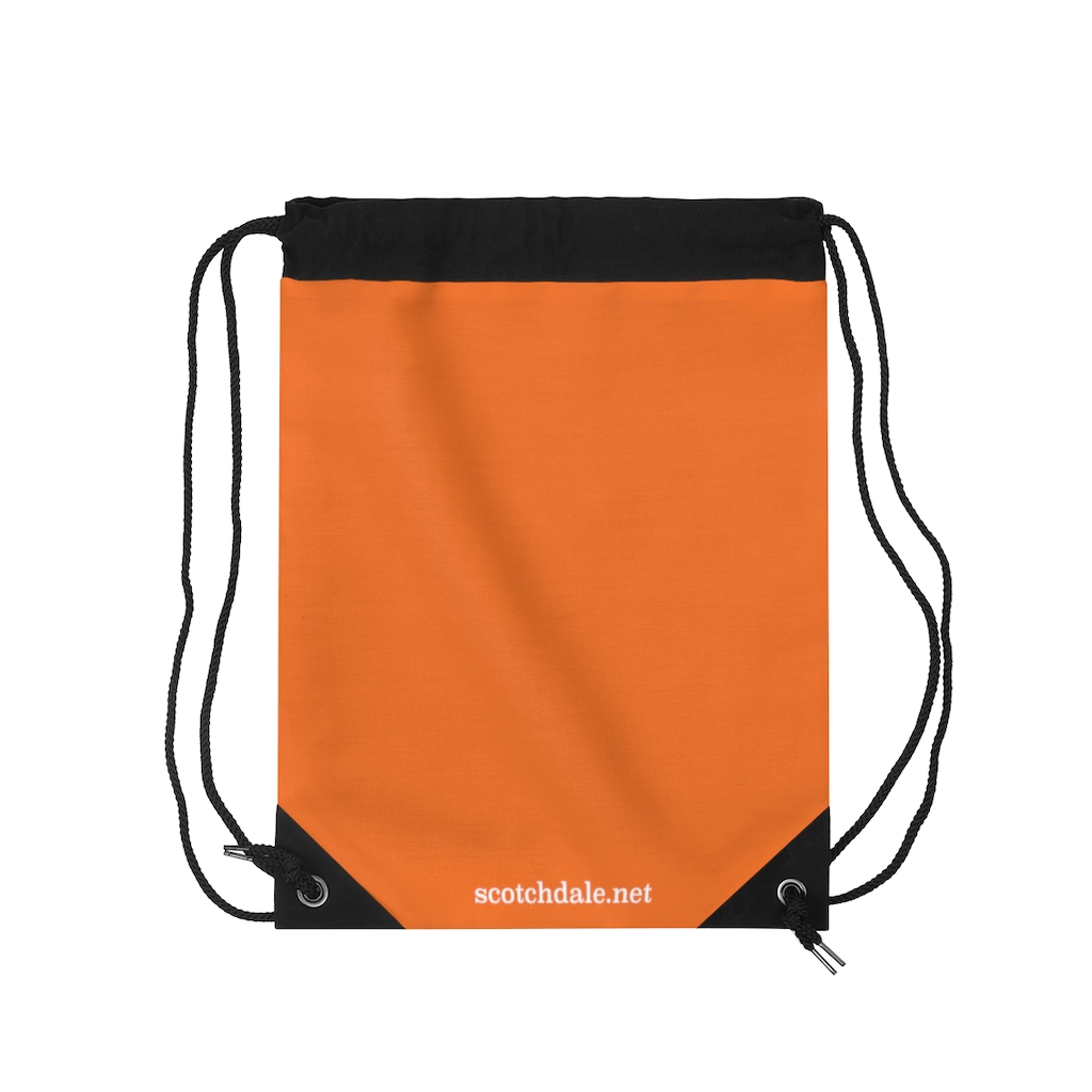 orange scrunch bag