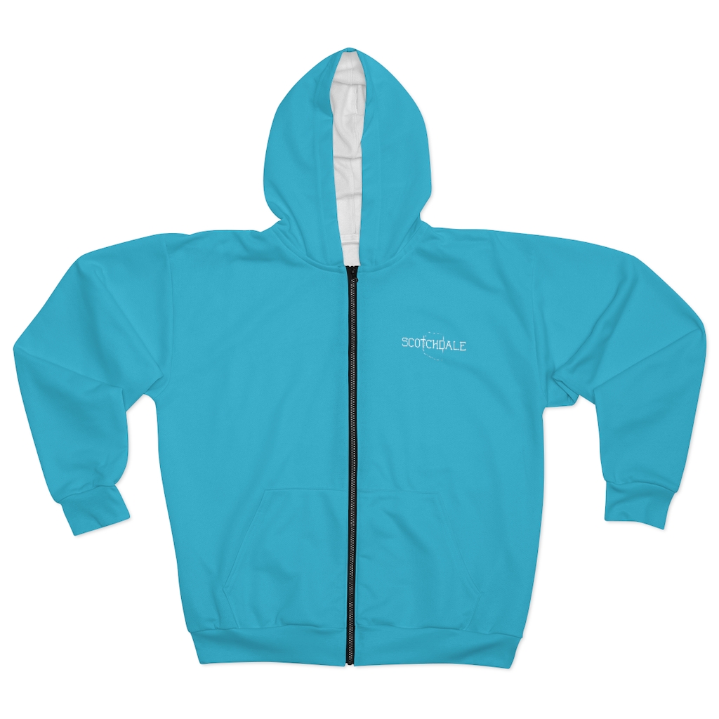 Unisex Zip Hoodie - Maya Blue - Scotchdale